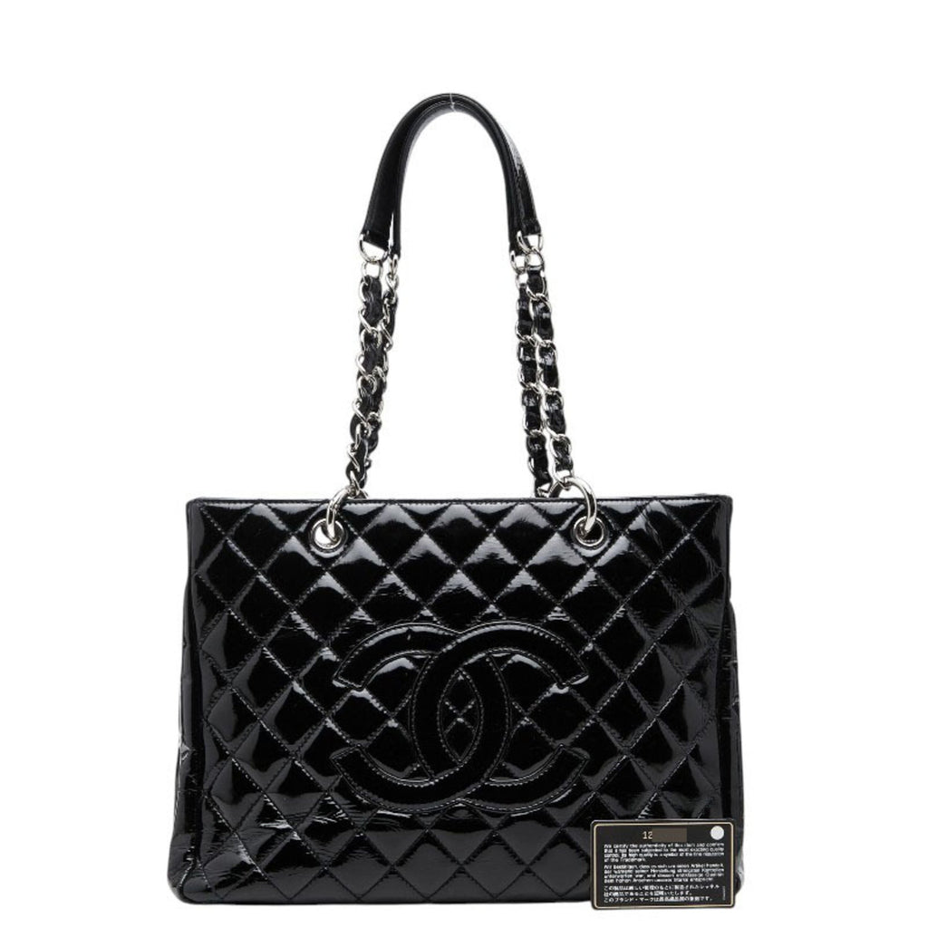 Chanel Black Patent Leather Shoulder Bag