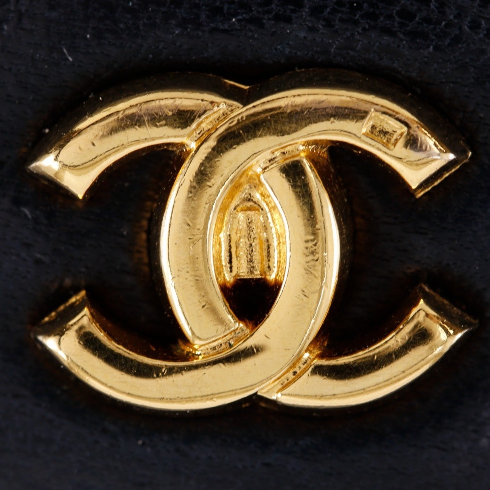 Chanel Black Leather Pochette Shoulder Bag