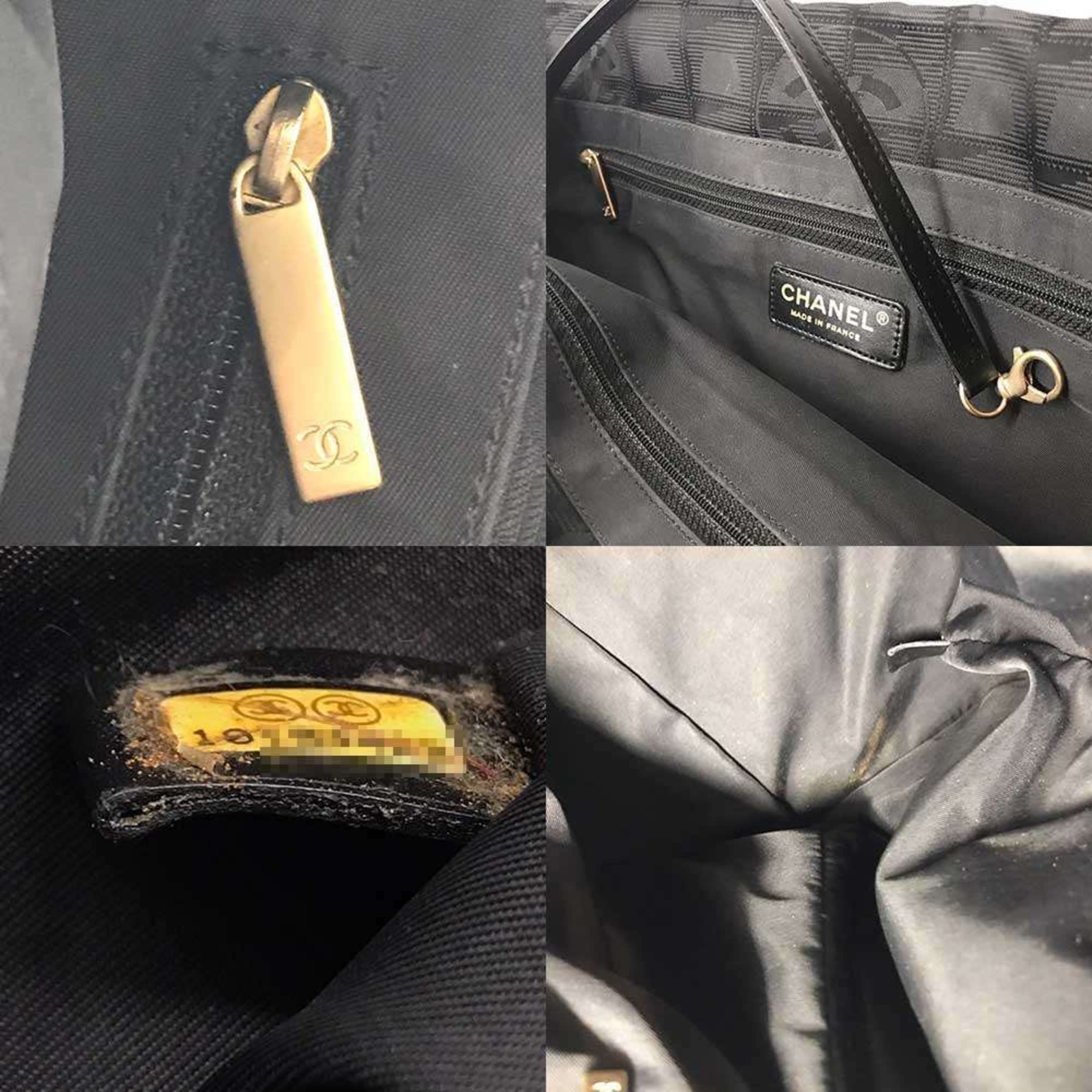 Chanel Black Nylon Tote Bag