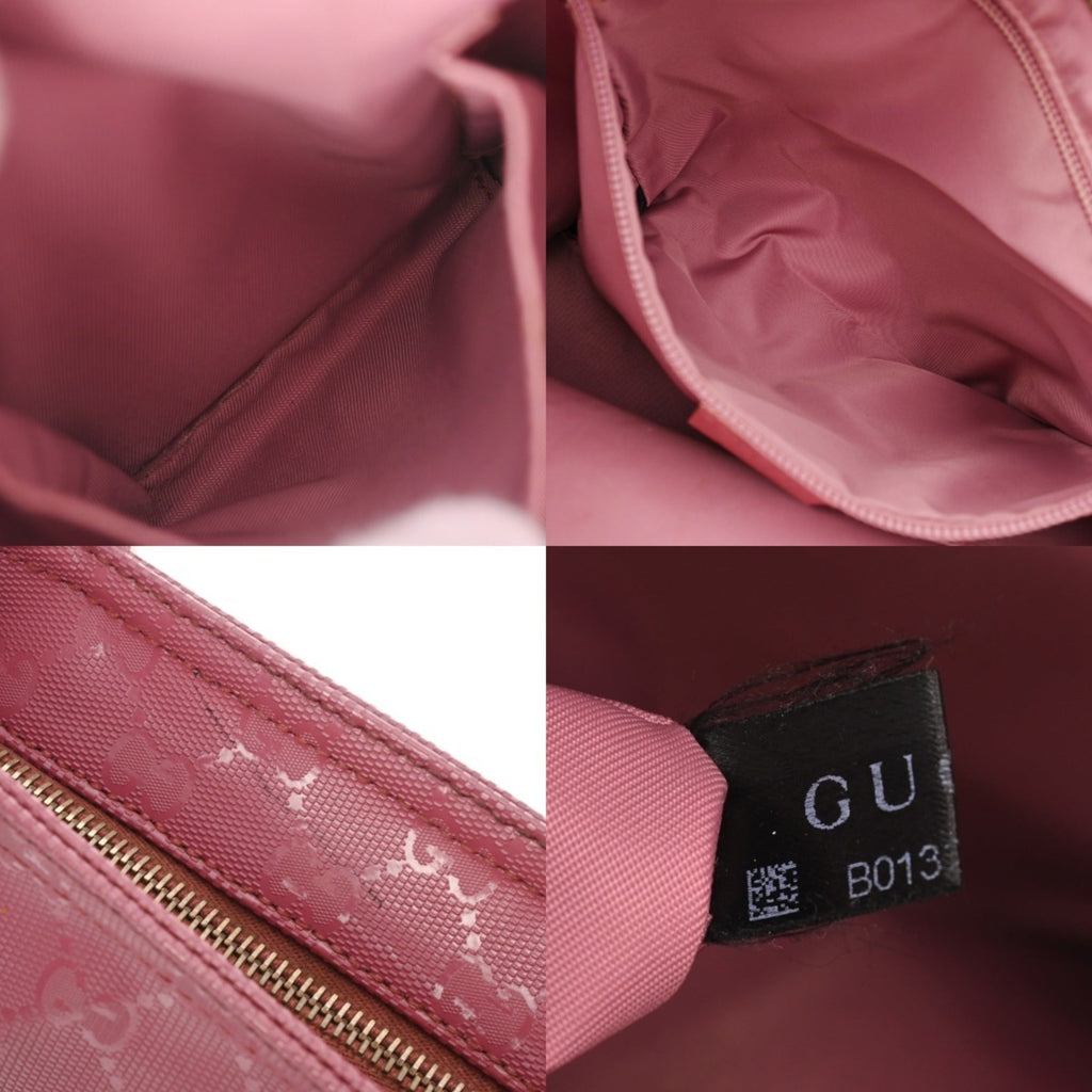 Gucci Pink Pvc Leather Shoulder Bag (Pre-Owned)