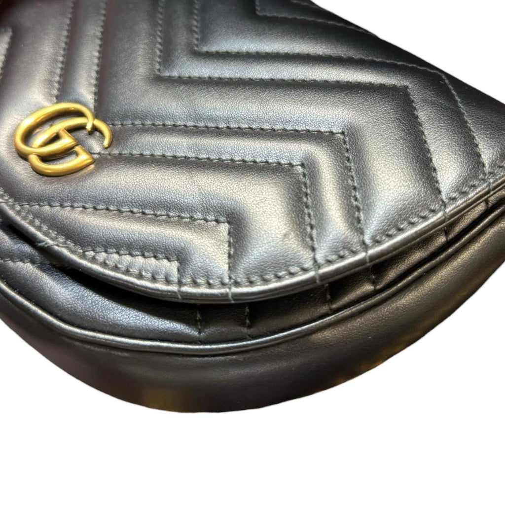 Gucci Black Leather Shoulder Bag (Pre-Owned)