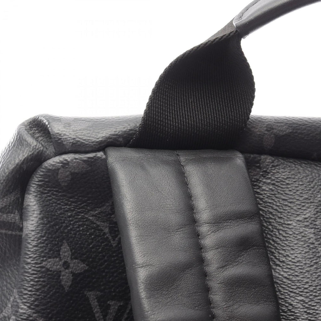 Louis Vuitton Black Coated Canvas Leather Backpack Handbag
