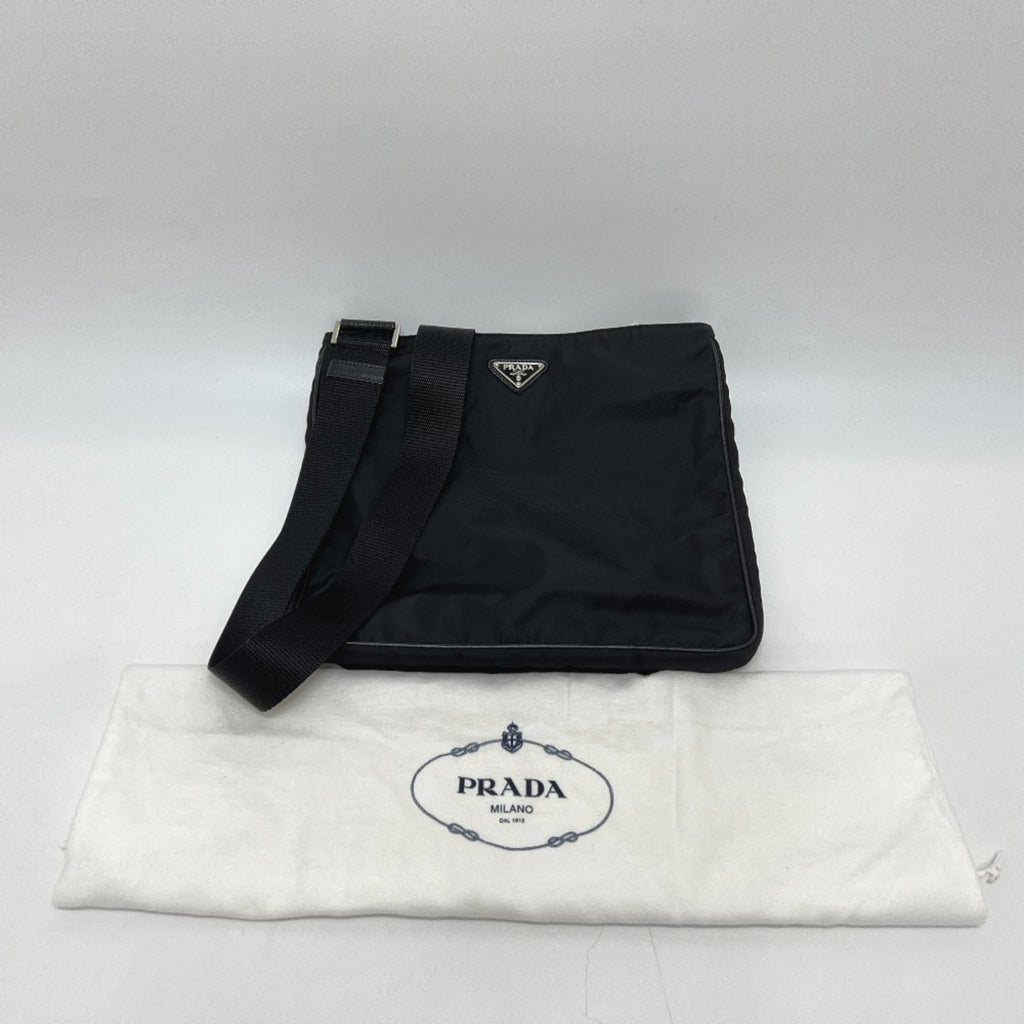 Prada Black Nero Nylon Shoulder Bag