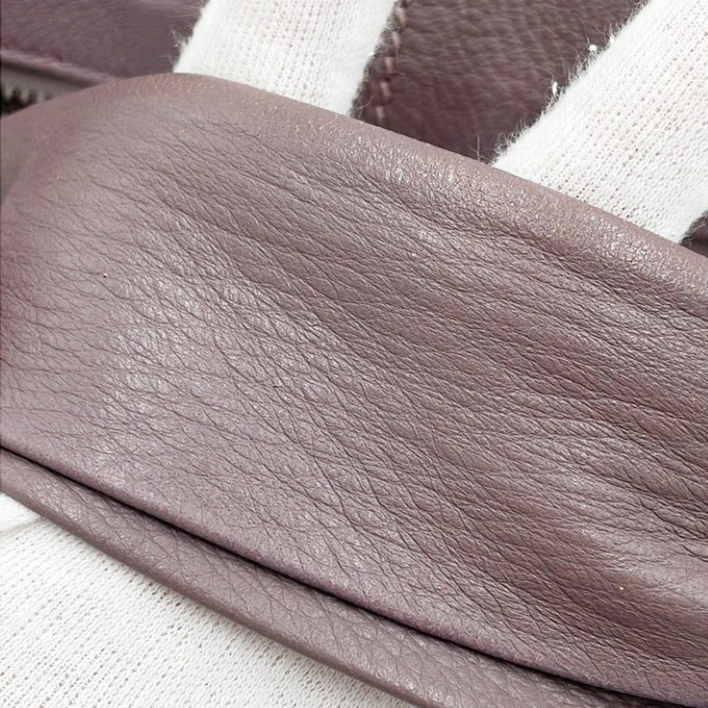 Gucci Purple Leather Shoulder Bag (Pre-Owned)