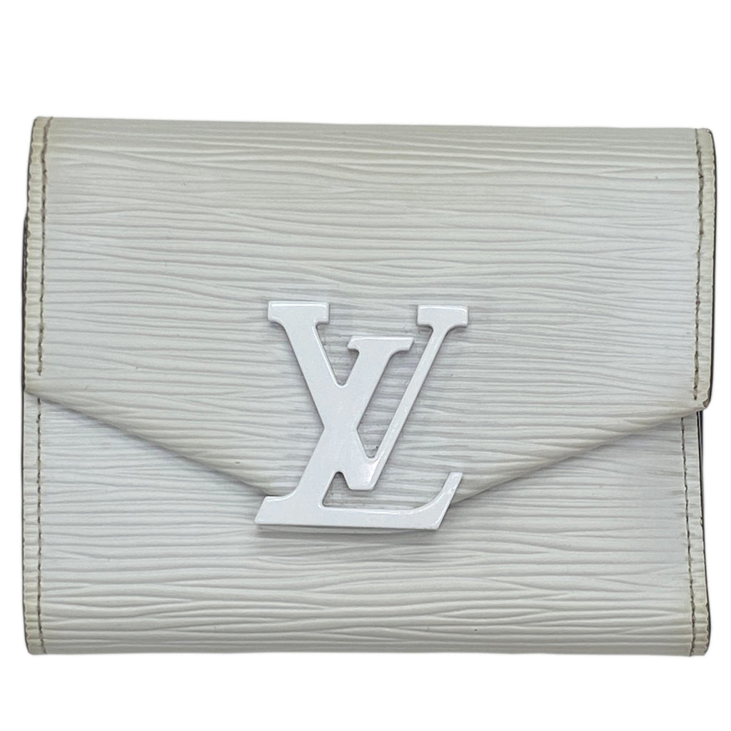 Louis Vuitton White Epi Leather Coin Purse/Coin Case