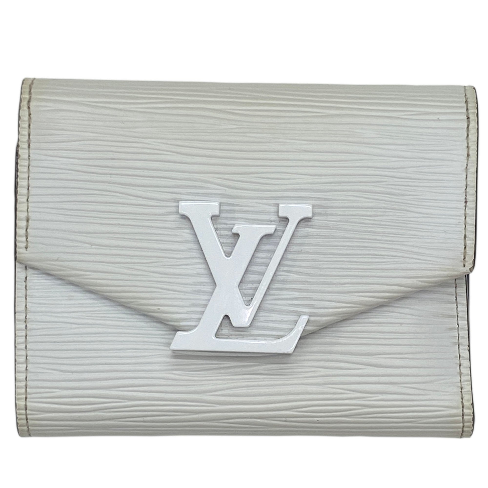 Louis Vuitton White Epi Leather Coin Purse/Coin Case