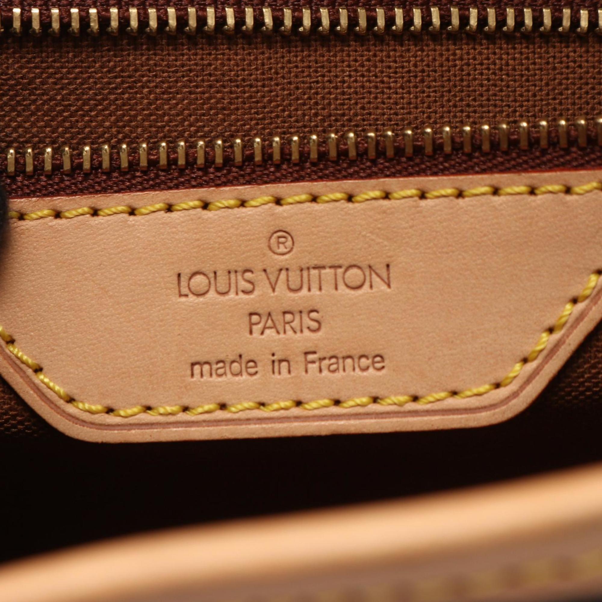 Louis Vuitton Brown Monogram Coated Canvas Leather Shoulder Bag