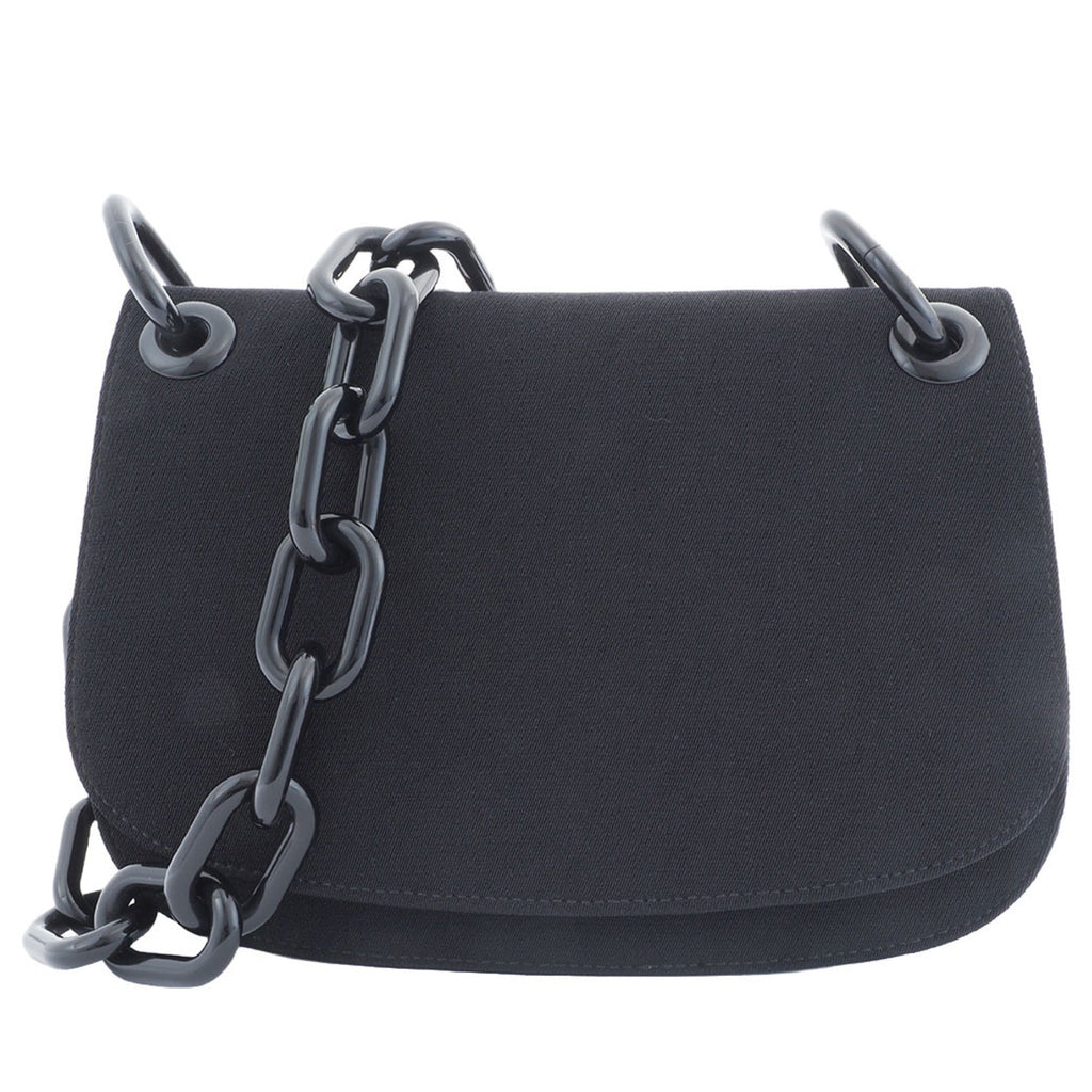 Prada Black Canvas Shoulder Bag