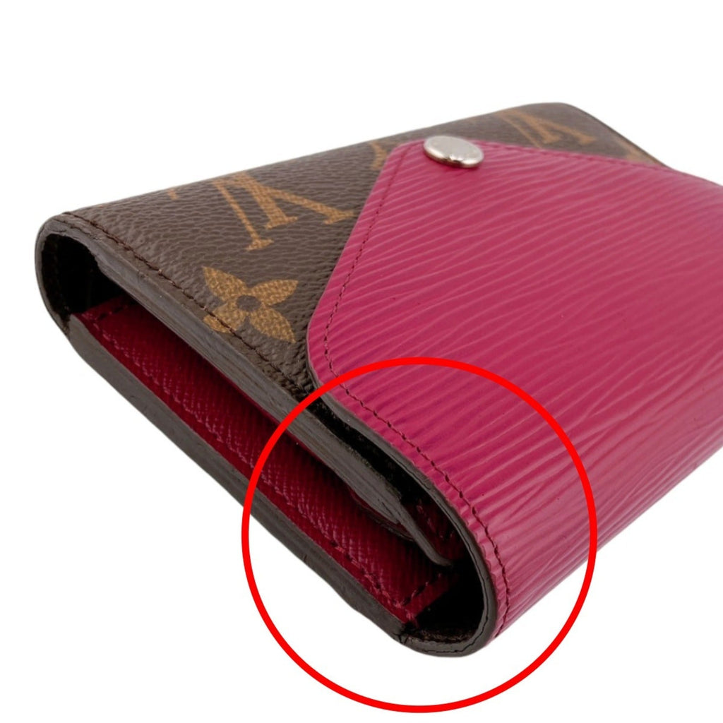 Louis Vuitton Monogram Fuchsia Monogram Epi Leather Wallet (Tri-Fold)