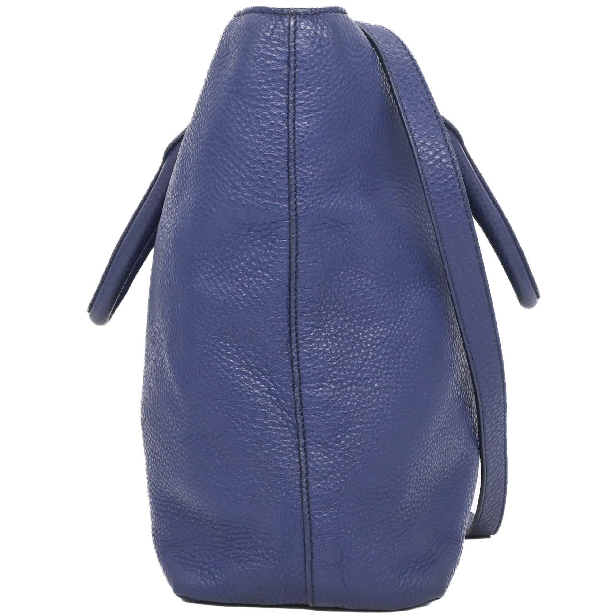 Prada Blue Leather Shoulder Bag Tote Bag