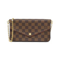 Louis Vuitton Damier Ebene Coated Canvas Pochette Shoulder Bag