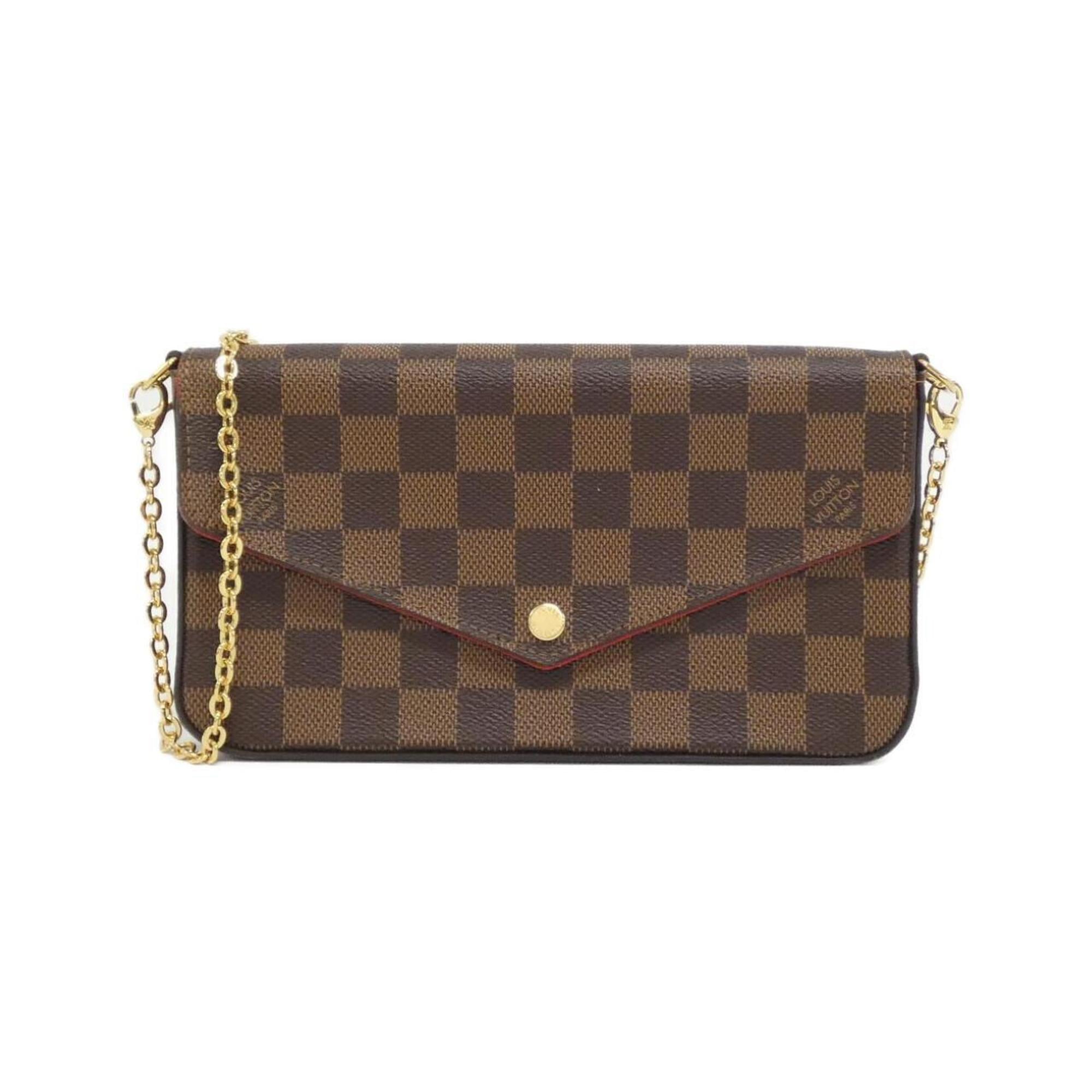 Louis Vuitton Damier Ebene Coated Canvas Pochette Shoulder Bag