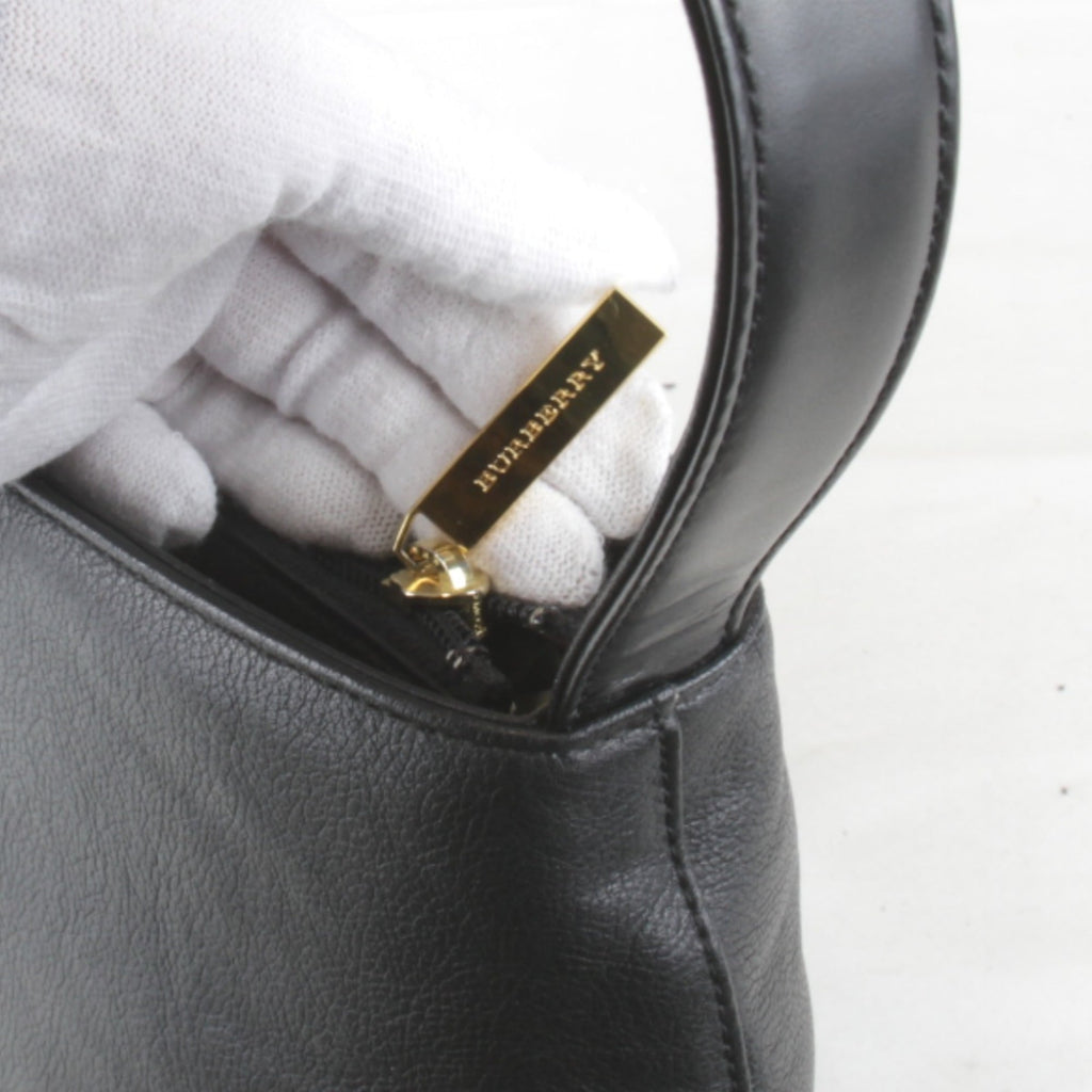 Burberry Black Leather Shoulder Bag
