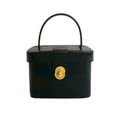 Celine Black Leather Handbag Vanity Bag