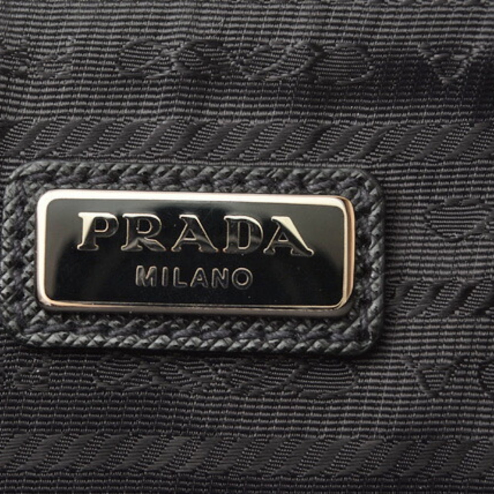 Prada Black Saffiano Clutch Bag Pouch
