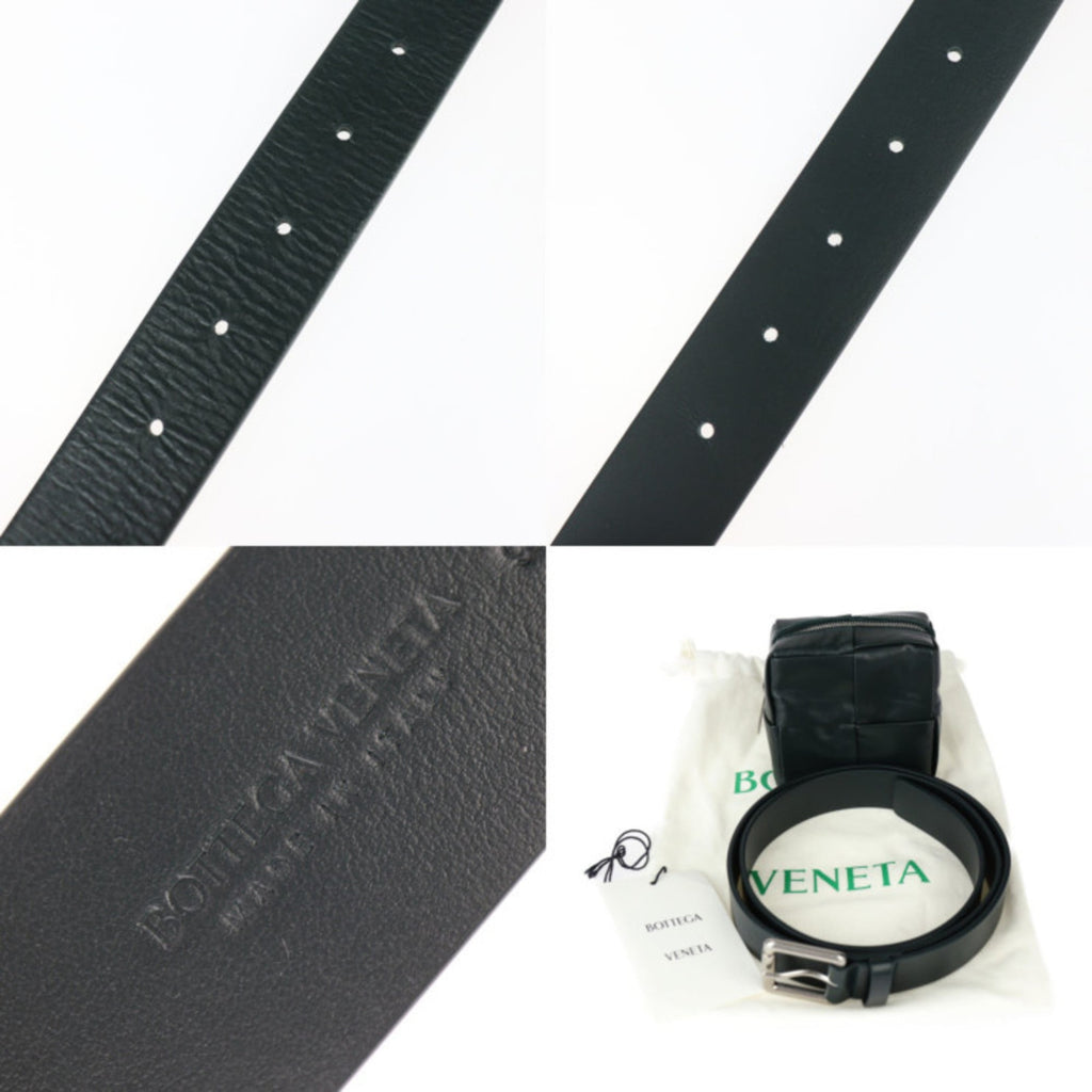 Bottega Veneta Intrecciato Dark Green Leather Fanny Pack Sling Bag