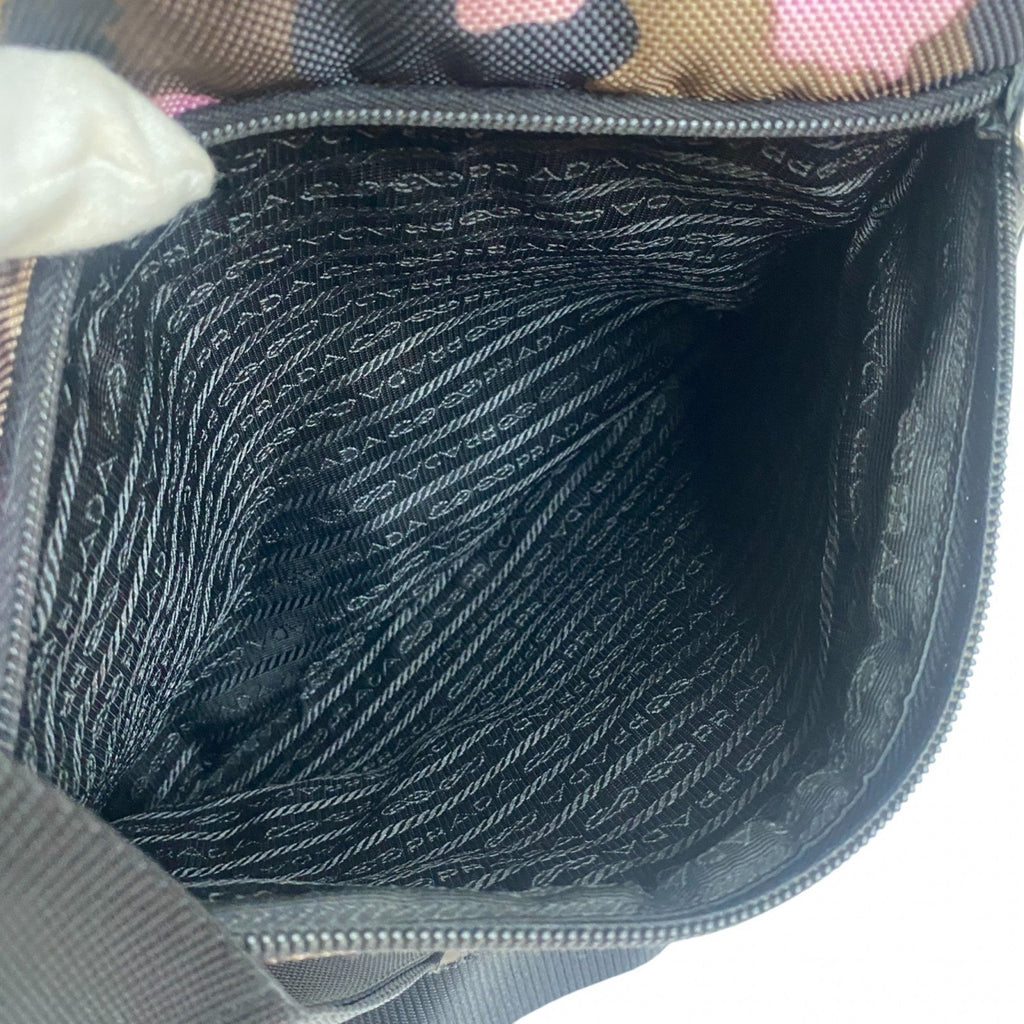 Prada Multi-Color Canvas Pochette Shoulder Bag