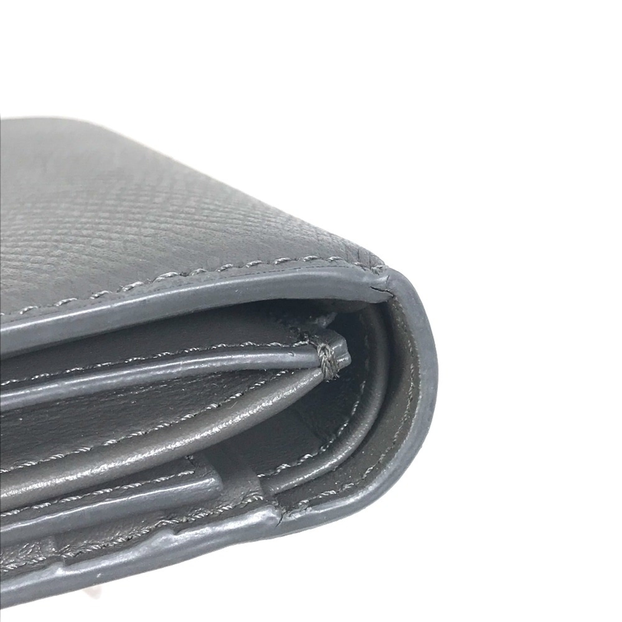 Celine Gray Leather Wallet (Tri-Fold)