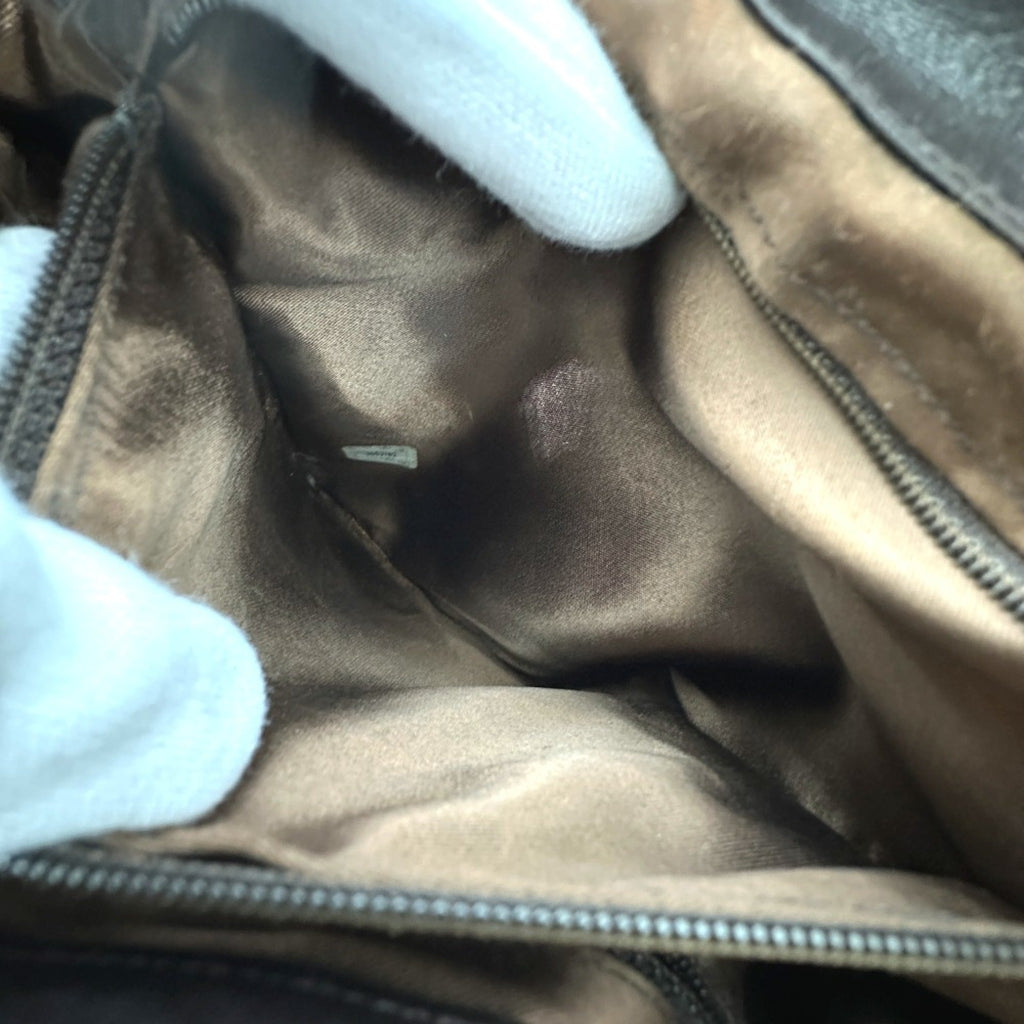 Chanel Brown Leather Backpack