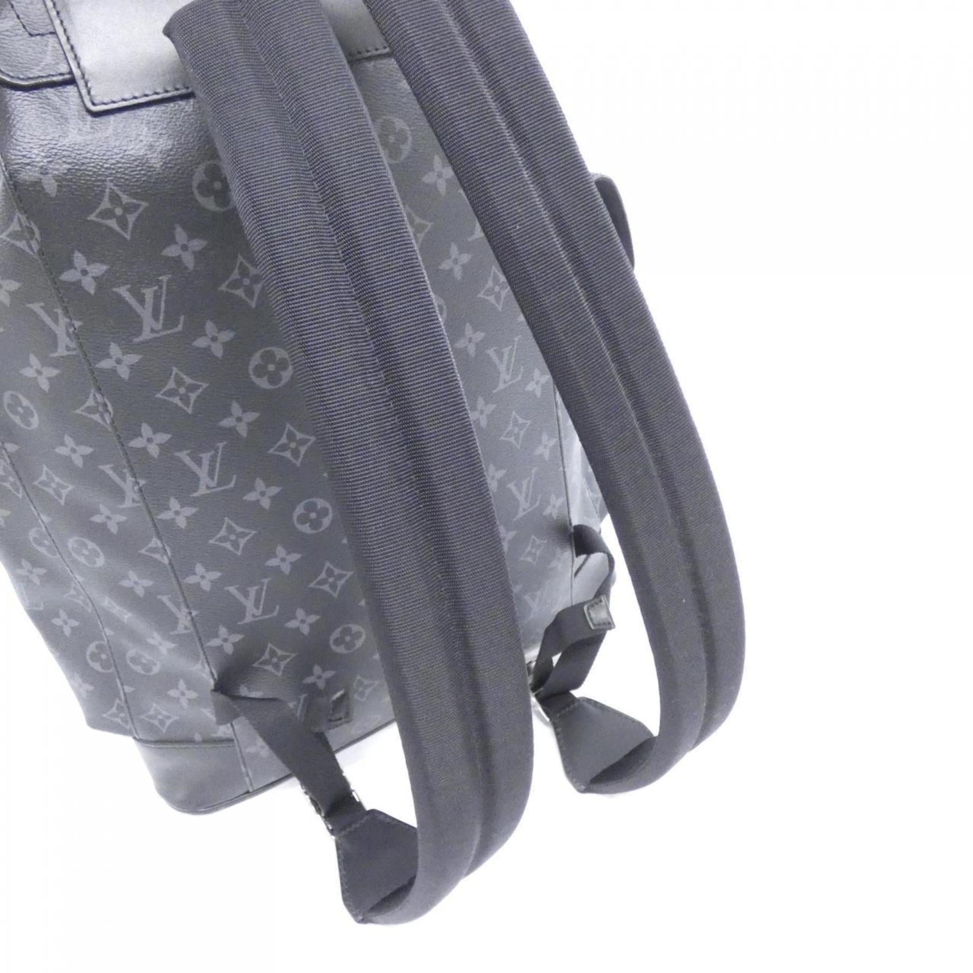 Louis Vuitton Black Coated Canvas Backpack