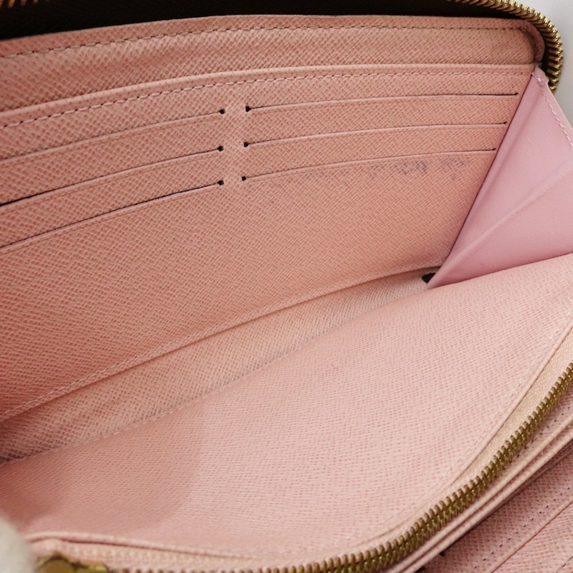 Louis Vuitton Ebene Rose Ballerine Canvas Long Wallet