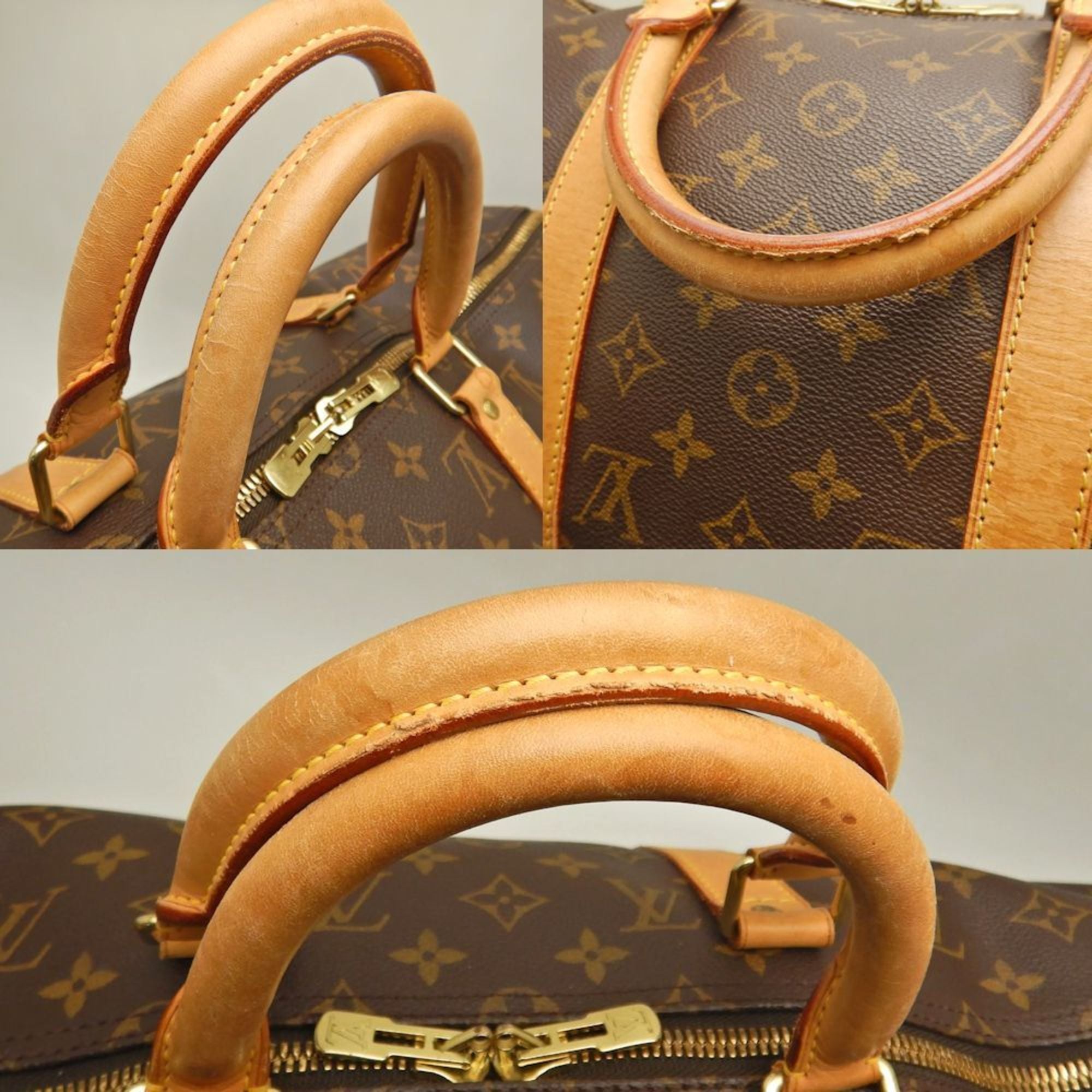 Louis Vuitton Monogram Brown Pvc Boston Bag