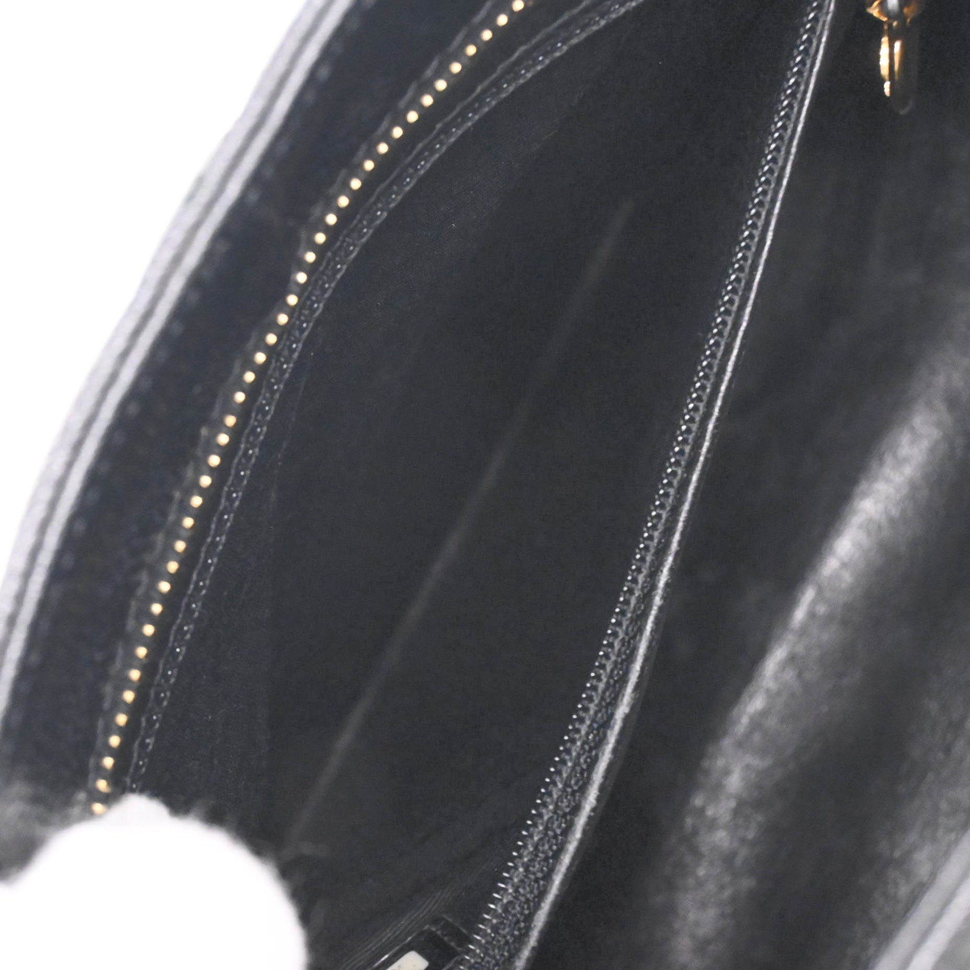 Chanel Black Grained Calfskin Handbag Tote Bag