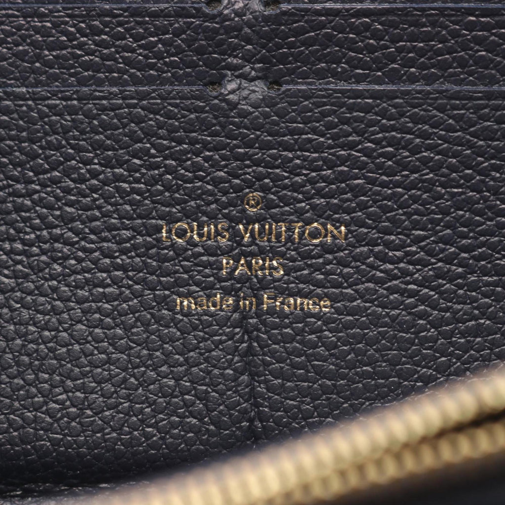 Louis Vuitton Marine Rouge Navy Monogram Empreinte Long Wallet