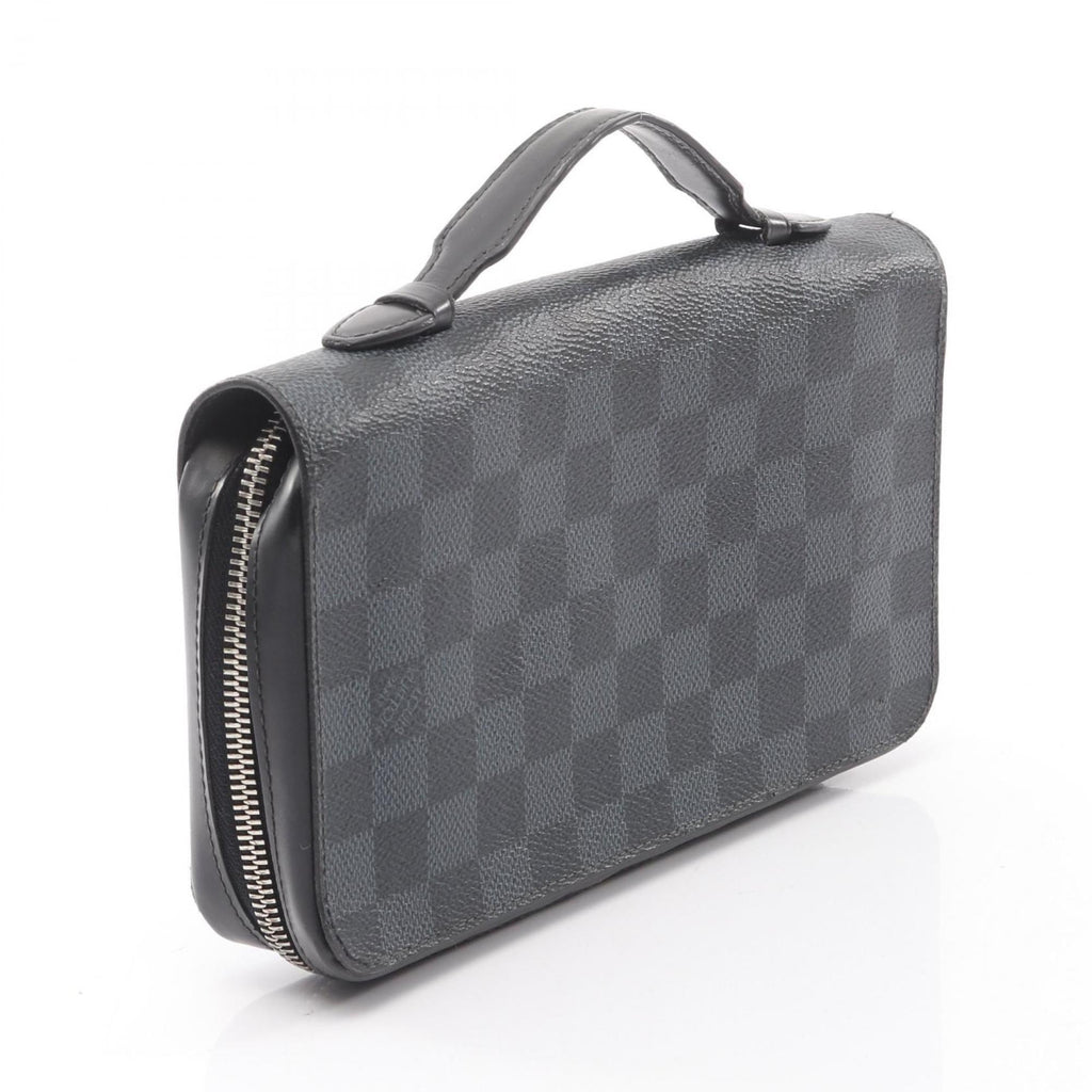 Louis Vuitton Black Damier Graphite Damier Graphite Long Bill Wallet
