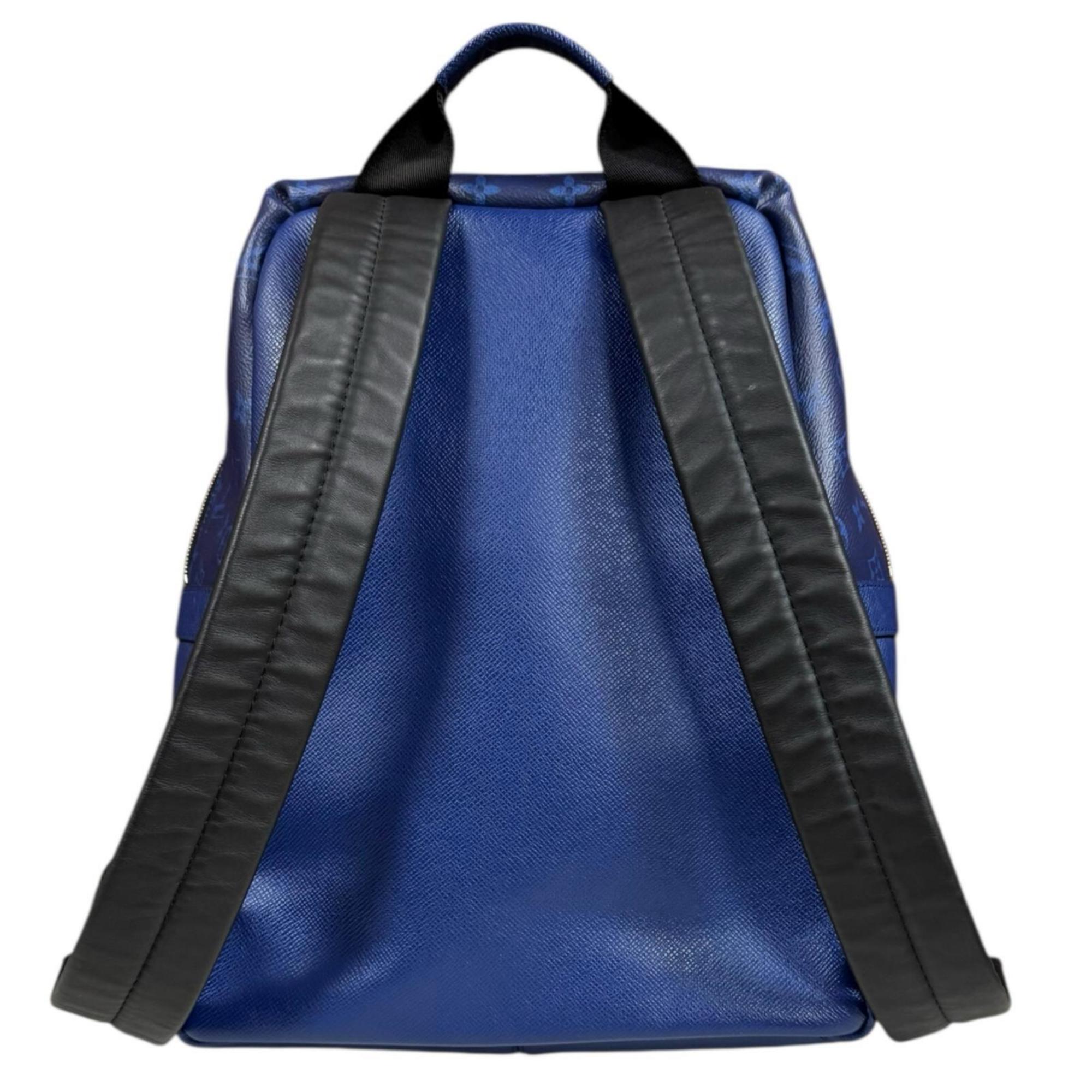 Louis Vuitton Taigarama Blue Taiga Leather Backpack