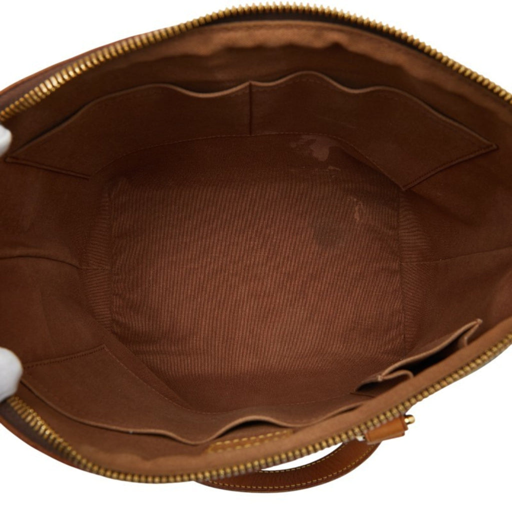 Louis Vuitton Brown Pvc Leather Handbag Shoulder Bag
