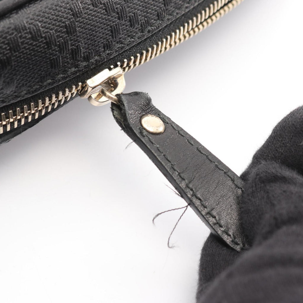 Gucci Black Leather Handbag Shoulder Bag (Pre-Owned)