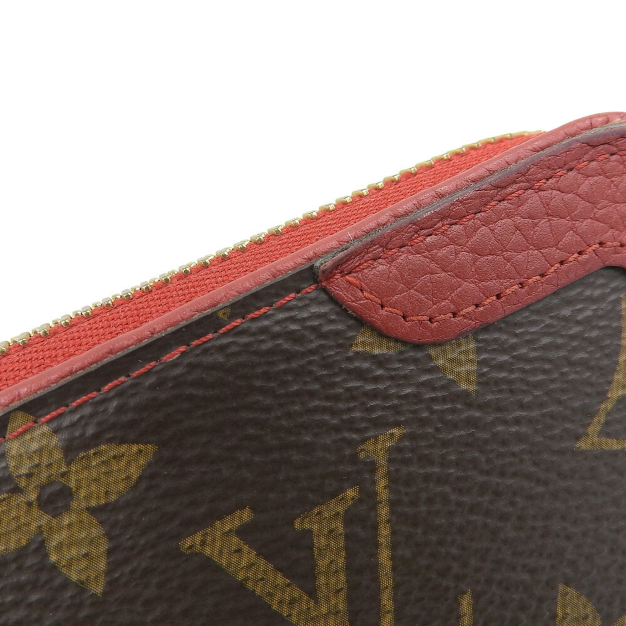 Louis Vuitton Monogram Red Color Pvc Long Wallet