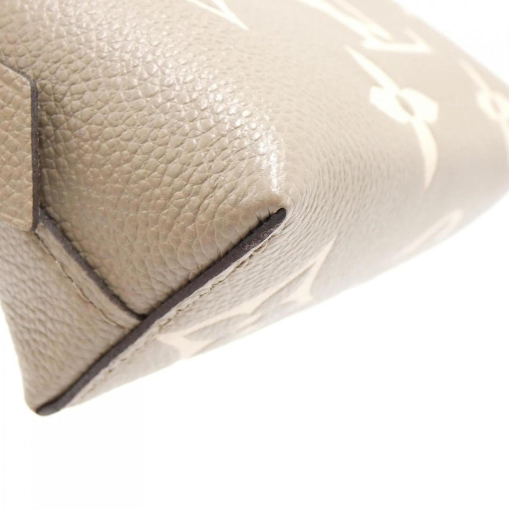 Louis Vuitton Bicolor Cream Leather Pochette Pouch