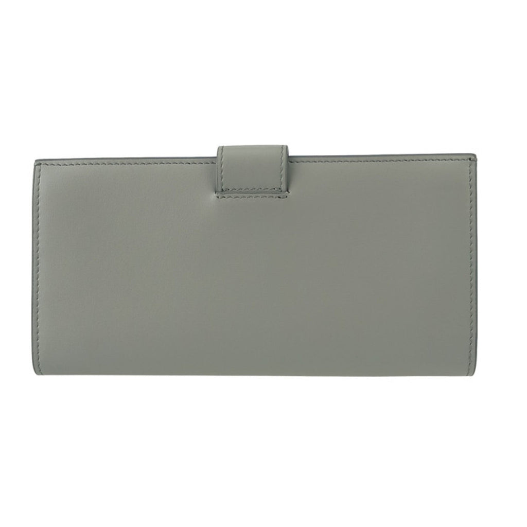 Prada Light Gray Leather Long Wallet (Bi-Fold)