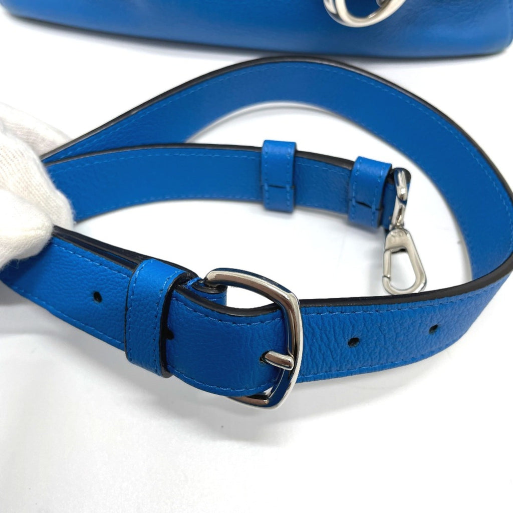 Christian Dior Blue Leather Tote Bag (Pre-Owned)