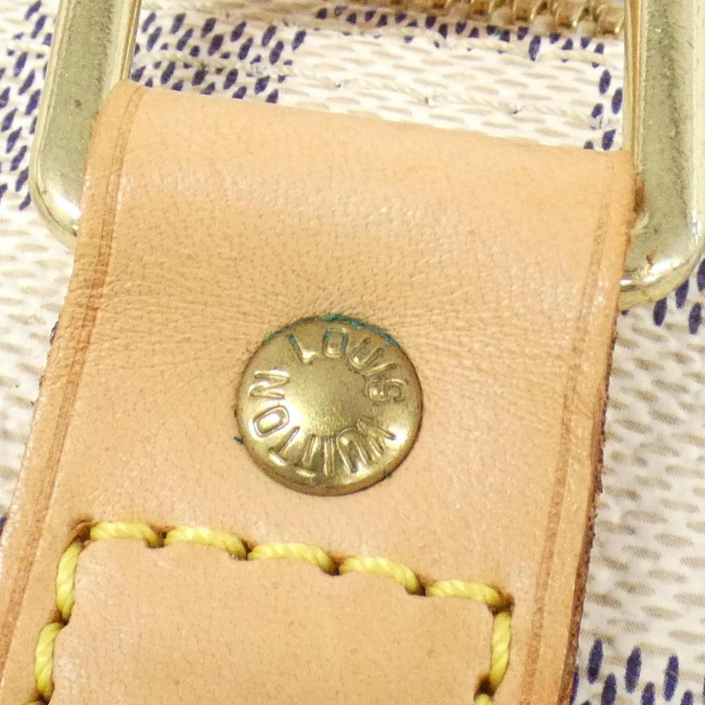 Louis Vuitton Azur Coated Canvas Boston Bag