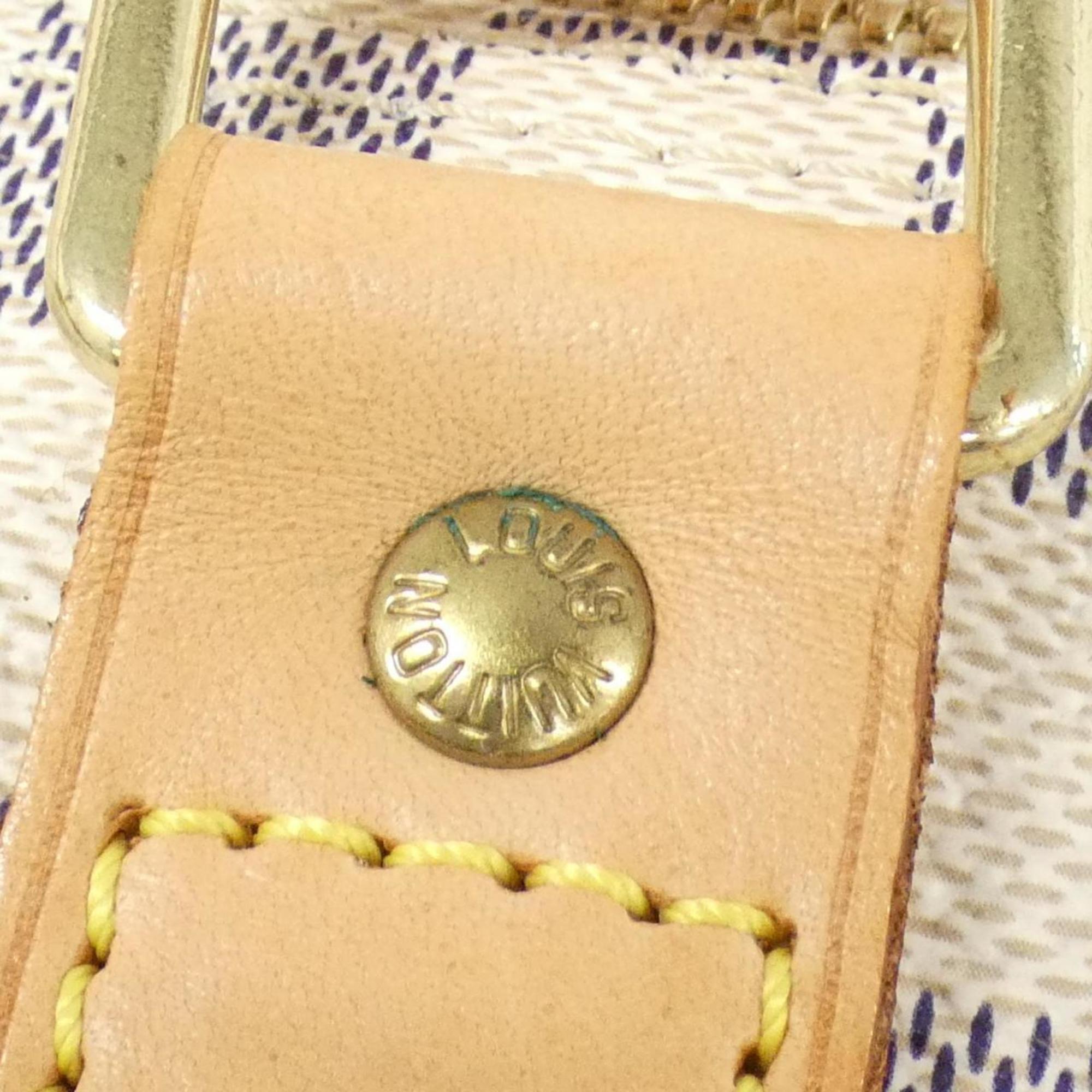 Louis Vuitton Azur Coated Canvas Boston Bag