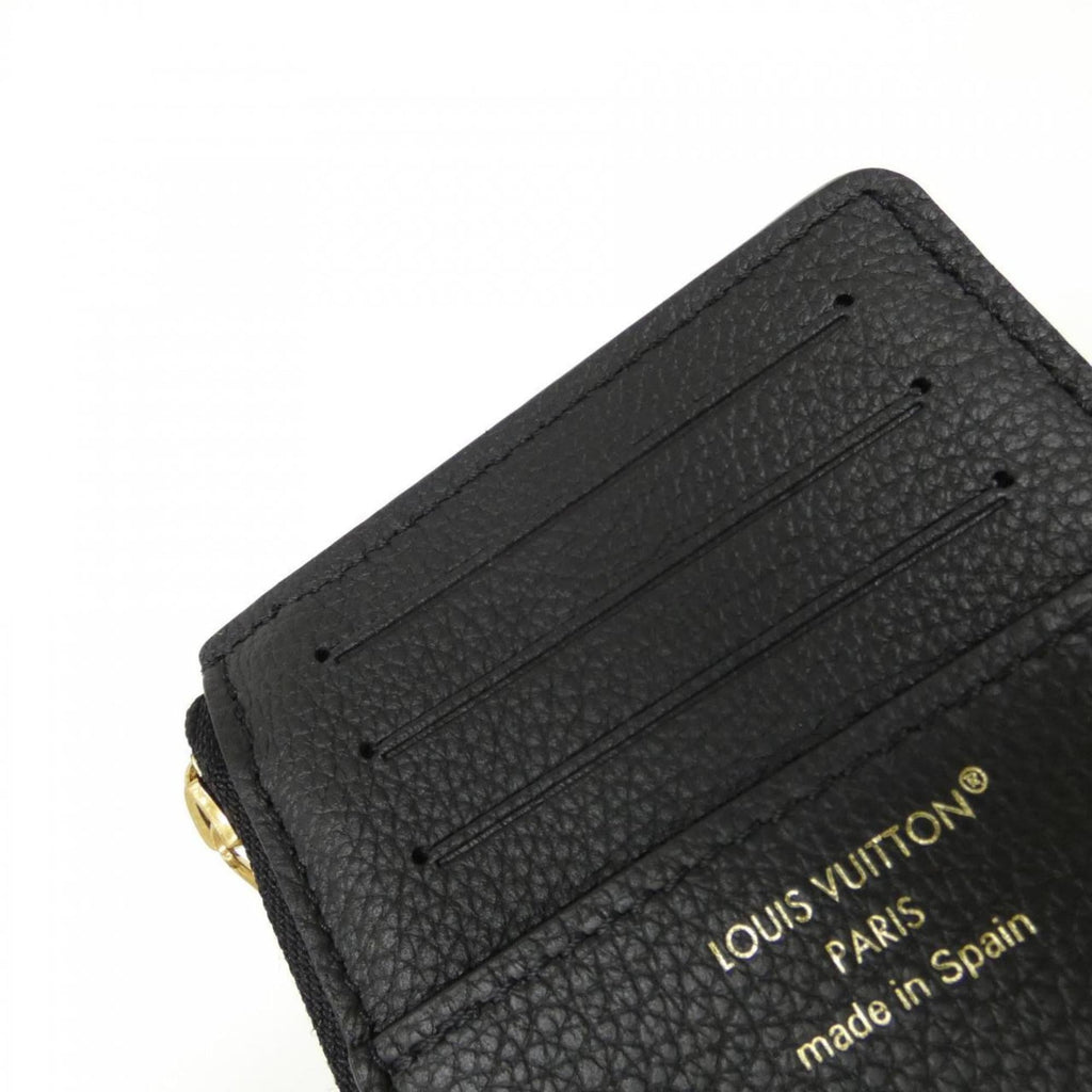 Louis Vuitton Black Leather Coin Purse/Coin Case