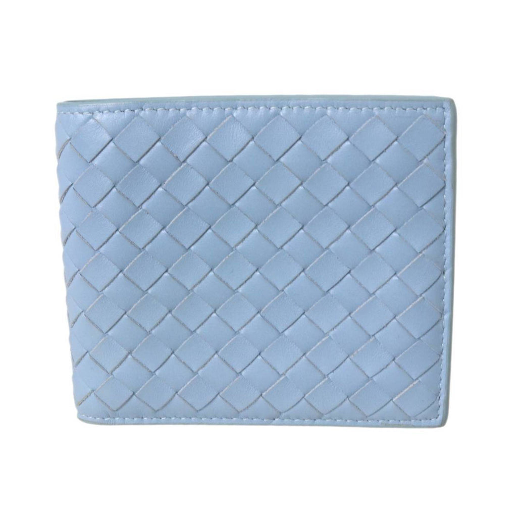 Bottega Veneta Intrecciato Light Blue Wallet (Bi-Fold)