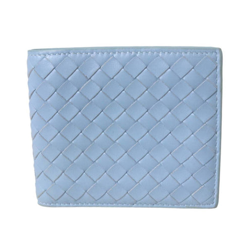 Bottega Veneta Intrecciato Light Blue Wallet (Bi-Fold)