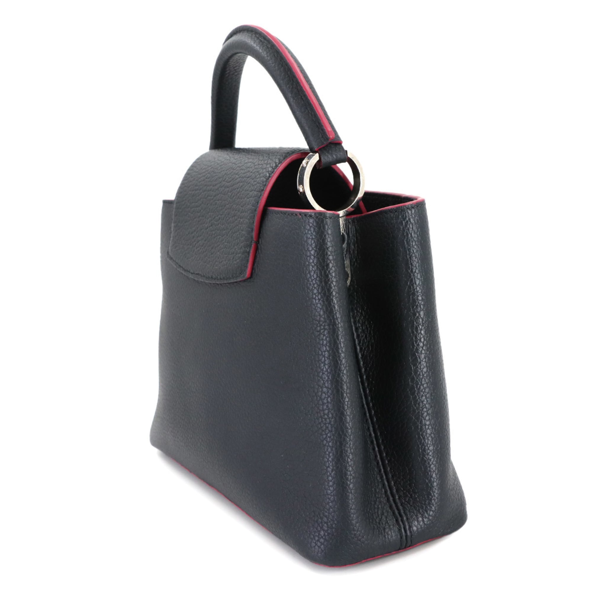 Louis Vuitton Navy Leather Handbag Shoulder Bag