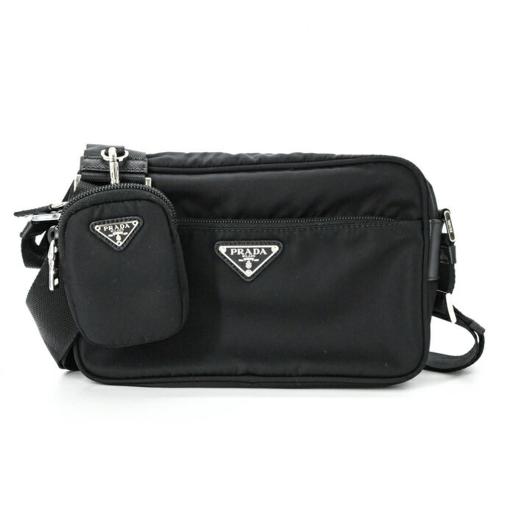 Prada Black Nylon Tessuto Shoulder Bag