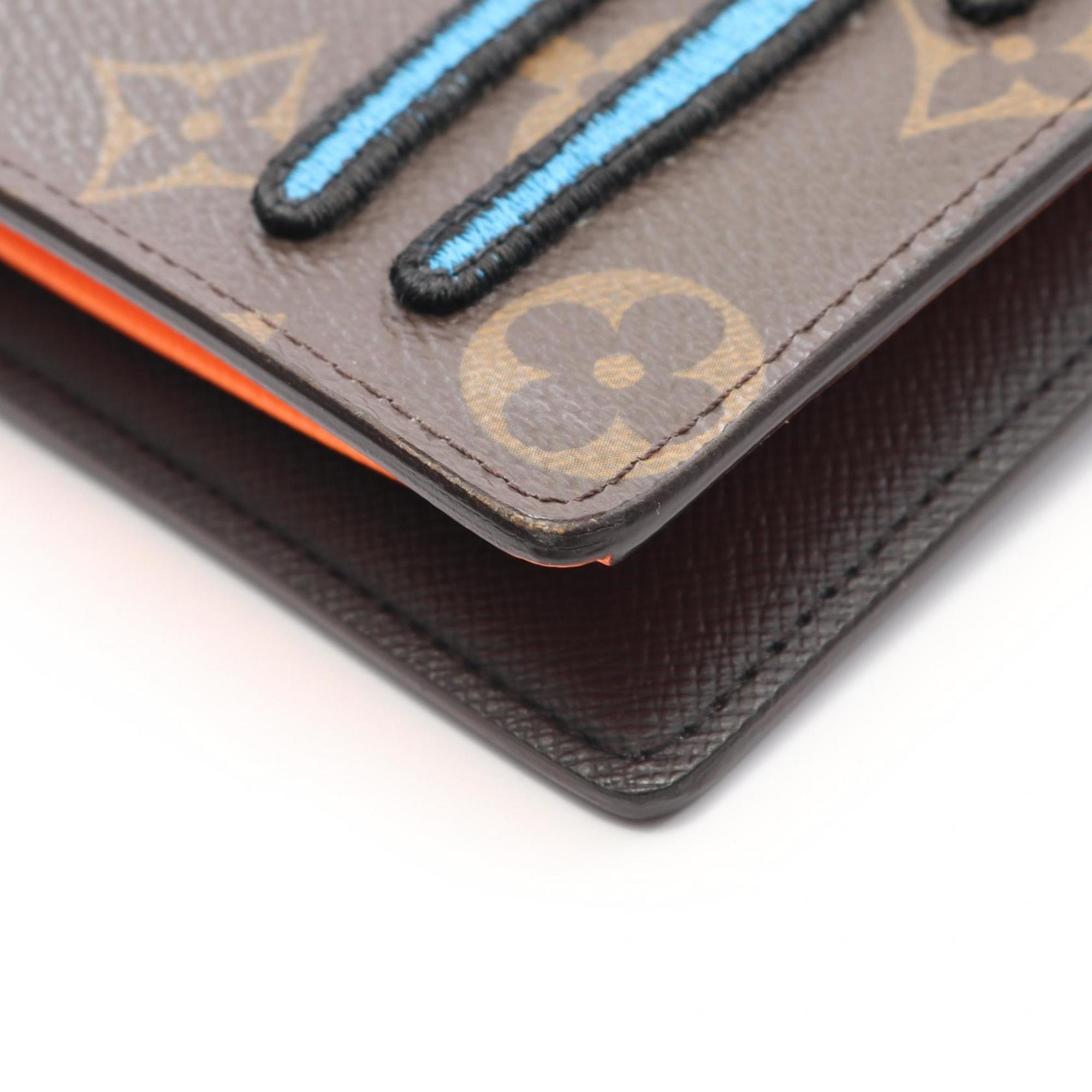 Louis Vuitton Brown Multi-Color Coated Canvas Long Wallet