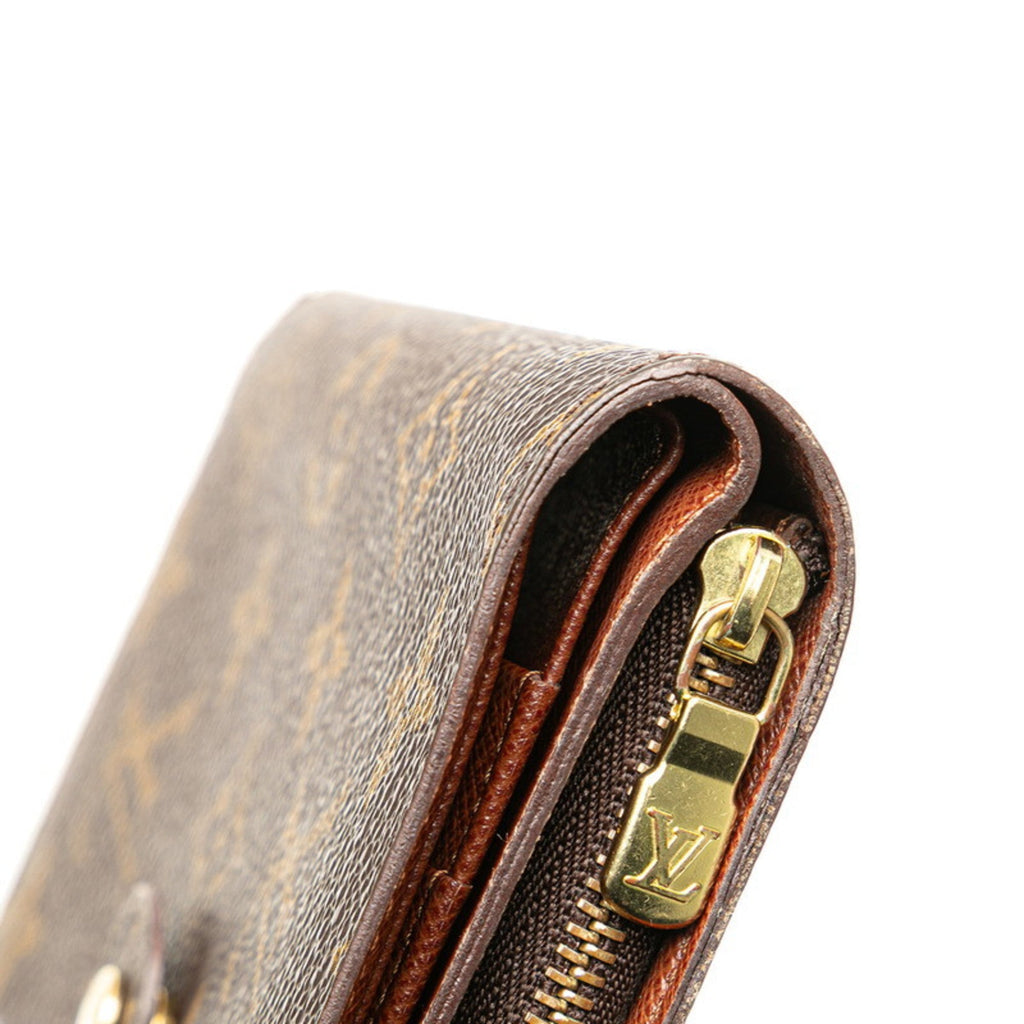 Louis Vuitton Brown Pvc Leather Wallet