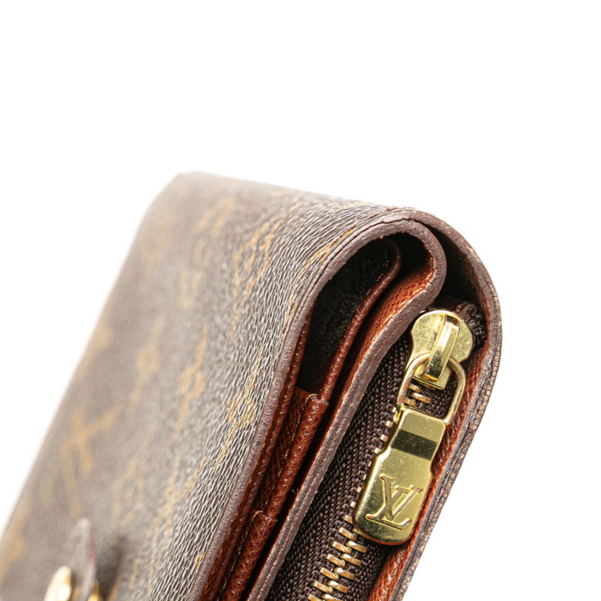 Louis Vuitton Brown Pvc Leather Wallet