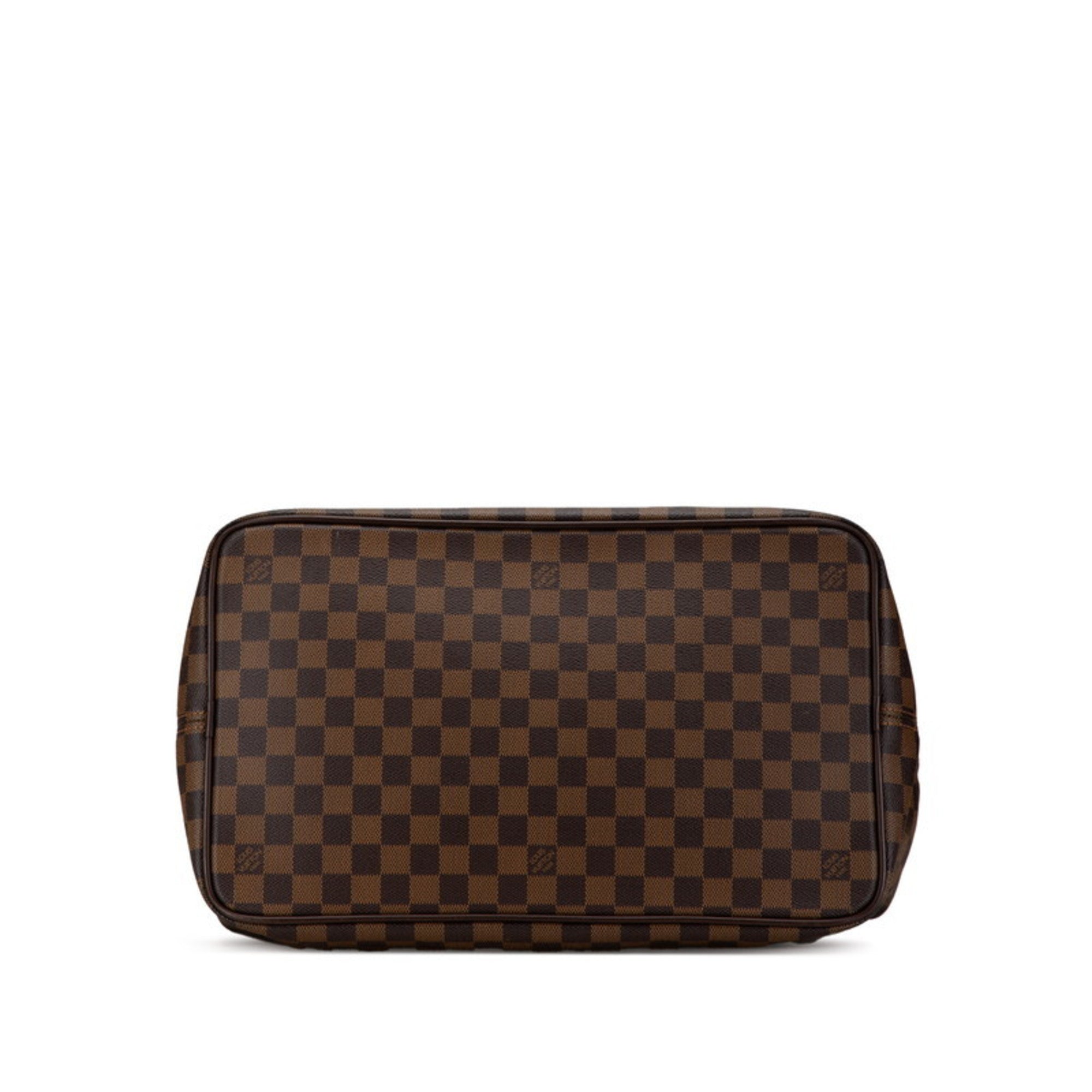 Louis Vuitton Brown Pvc Leather Boston Bag