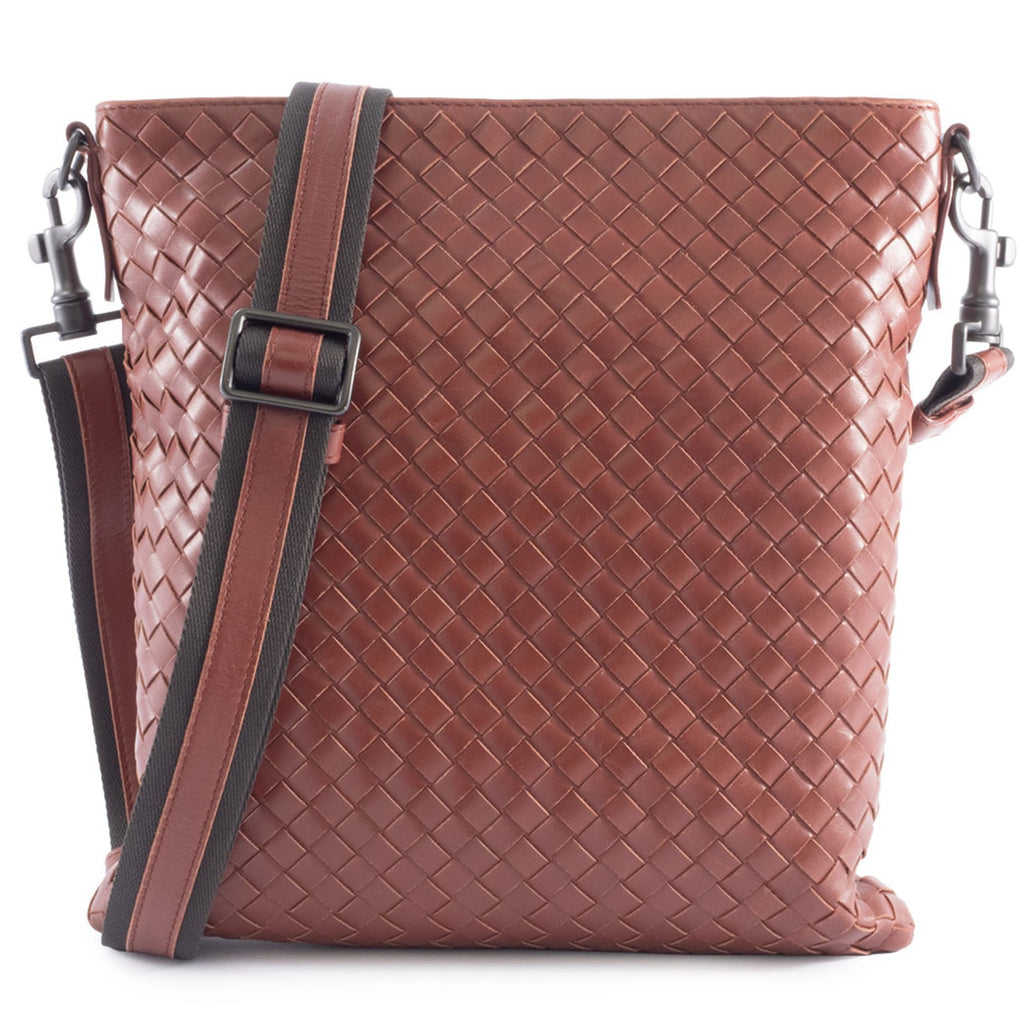 Bottega Veneta Intrecciato Brown Leather Shoulder Bag