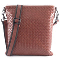 Bottega Veneta Intrecciato Brown Leather Shoulder Bag