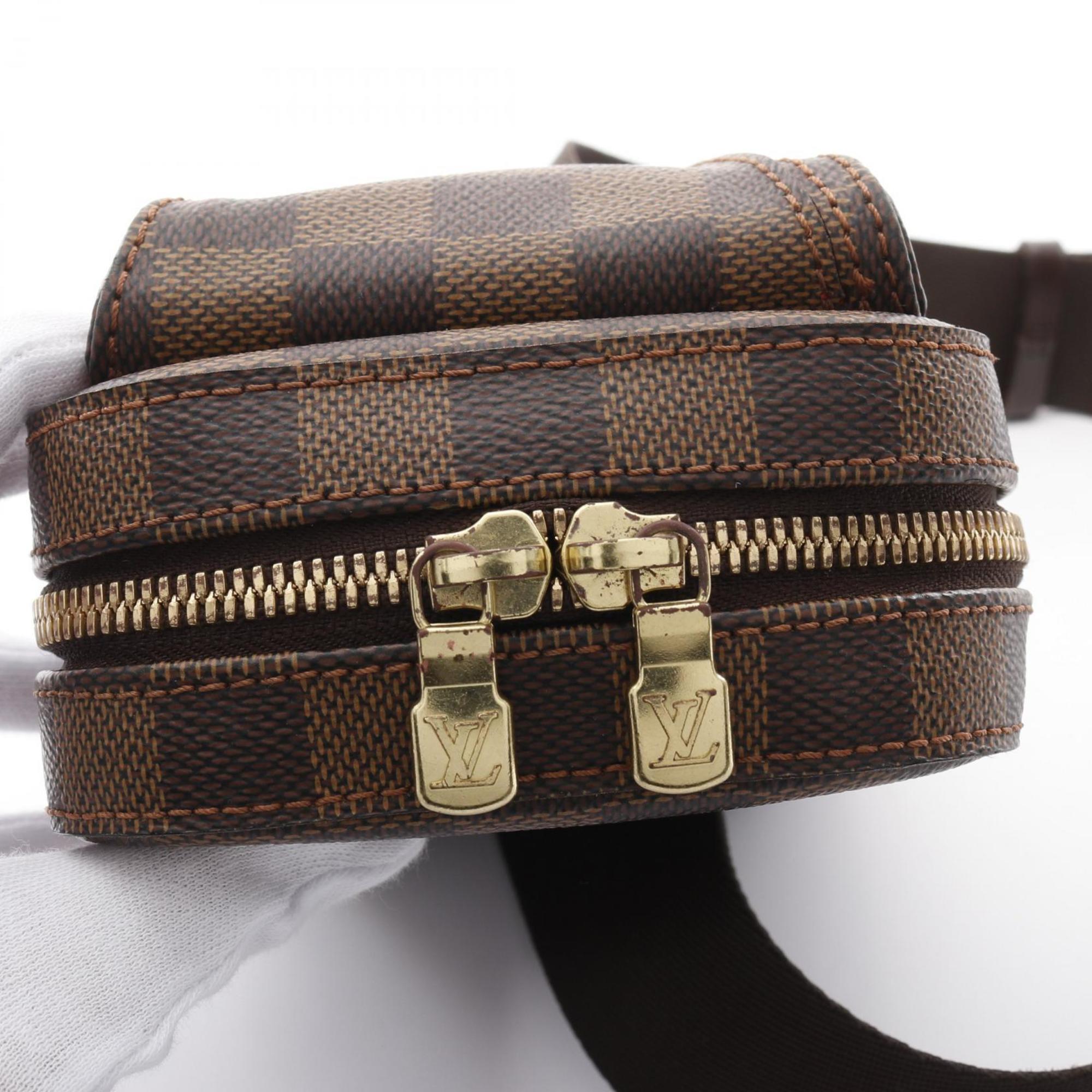 Louis Vuitton Brown Ebene Coated Canvas Pvc Damier Canvas Fanny Pack